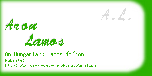 aron lamos business card